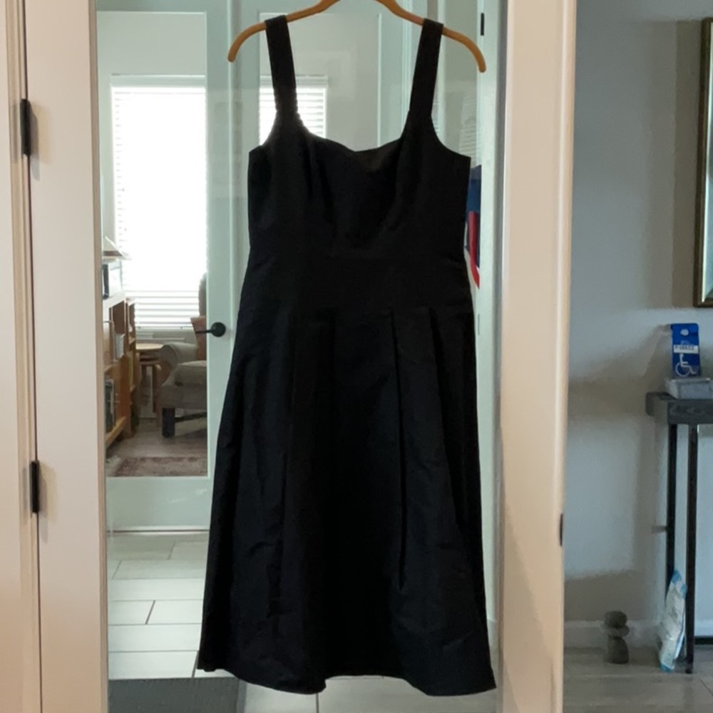 J Crew NWT Black Cotton Silk Party Dress Size 4